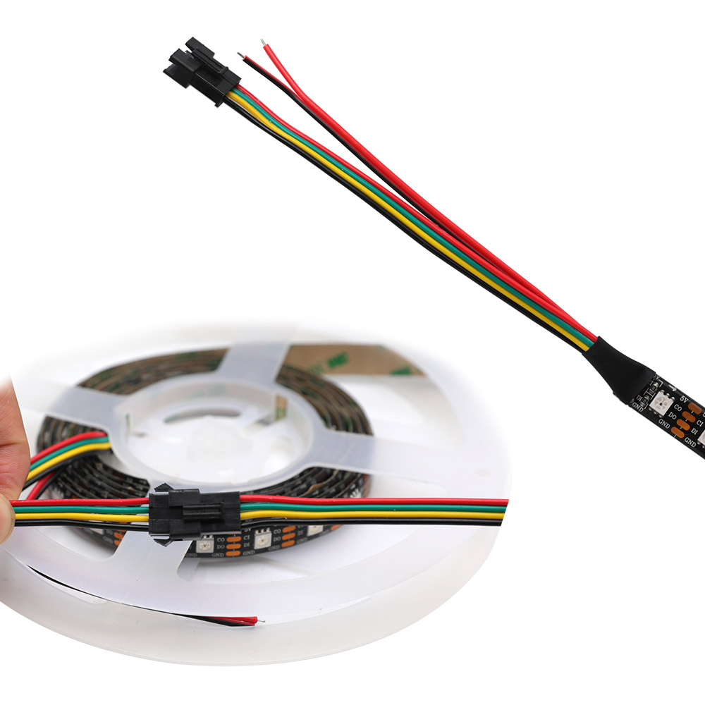 APA102 RGB DC5V 60 LED/m Vícebarevný LED pásek – Reklamní tabule – 5 m/16.4 stop na roli APA102 RGB DC5V 60 LED/m Vícebarevný LED pásek – Reklamní tabule – 5 m/16.4 stop na roli