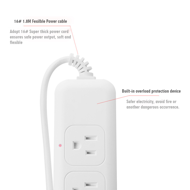 Mini Smart Plug, 2.4G Wi-Fi Smart Home Plug Work with Alexa and Google  Home, Surge Protector Remote & Voice Control Smart Outlet Socket with
