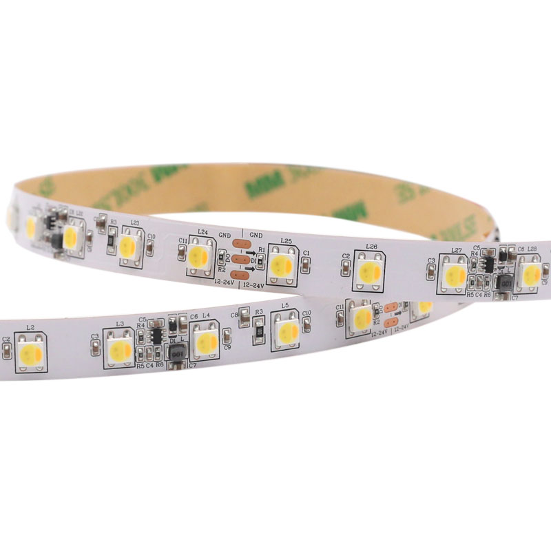 DC12-24V Kommerzieller, individuell steuerbarer SK6812 WWA LED-Streifen 60LEDs/m 3.28ft-65.6ft