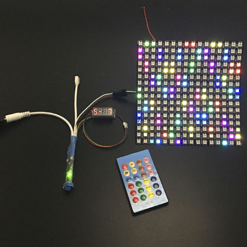 DC5-12V Mini Music Dream Color LED SPI Controller, integrierte 236 Musikmodi, einstellbare Moduslänge, dimmbar, mit 24-Tasten-IR-Fernbedienung DC5-12V Mini Music Dream Color LED SPI Controller, integrierte 236 Musikmodi, einstellbare Moduslänge, dimmbar, mit 24-Tasten-IR-Fernbedienung