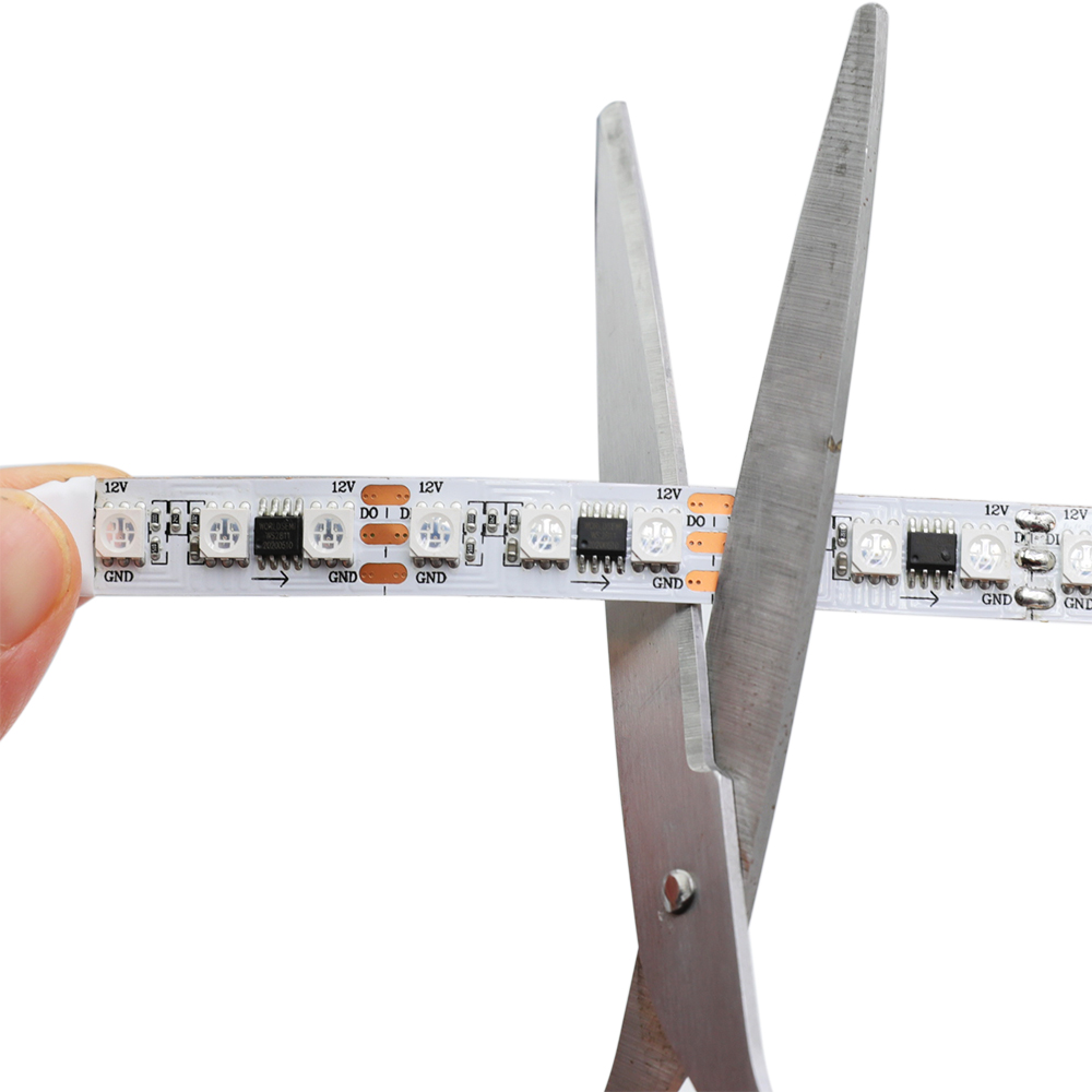 DC12V Programovatelný WS2811 90LEDs/m Adresovatelná LED pásková světla, Flexibilní LED světelné pásy s digitálním sledováním barev