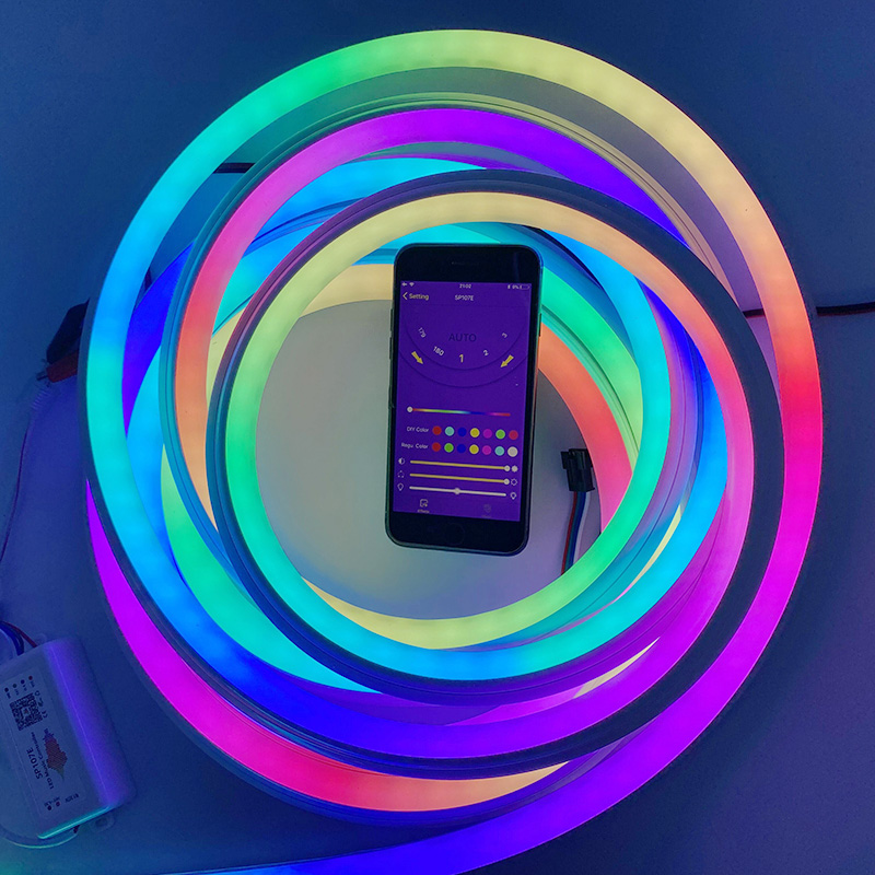 Flex adresovatelné LED neonové osvětlení IP67 vodotěsný silikonový proužek Flex adresovatelné LED neonové osvětlení IP67 vodotěsný silikonový proužek