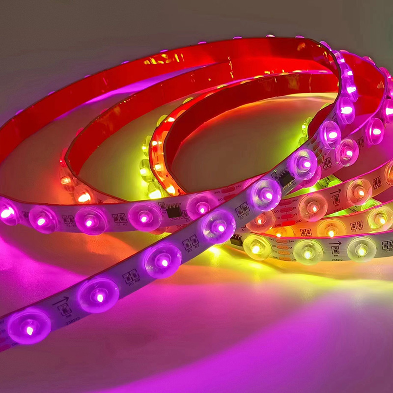 Programovatelný RGB LED pásek s difúzním odrazem optické čočky TM1934 Programovatelný RGB LED pásek s difúzním odrazem optické čočky TM1934