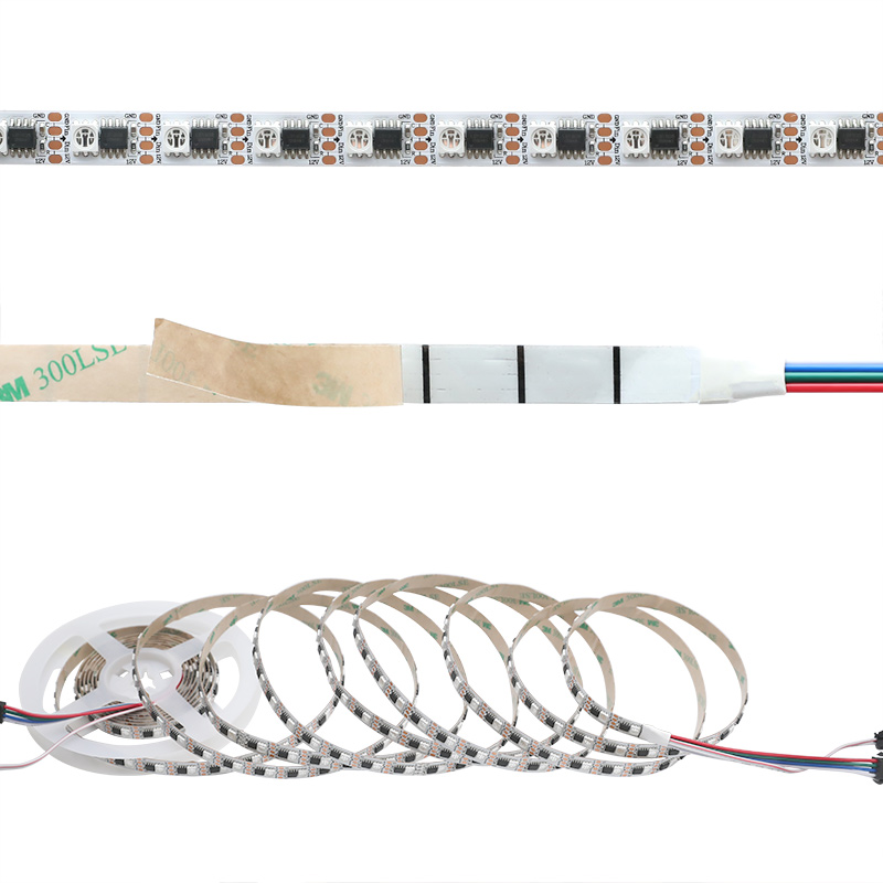 Externí LB1908 IC Individuálně adresovatelný 12V RGB LED pásek 60LED/m Externí LB1908 IC Individuálně adresovatelný 12V RGB LED pásek 60LED/m
