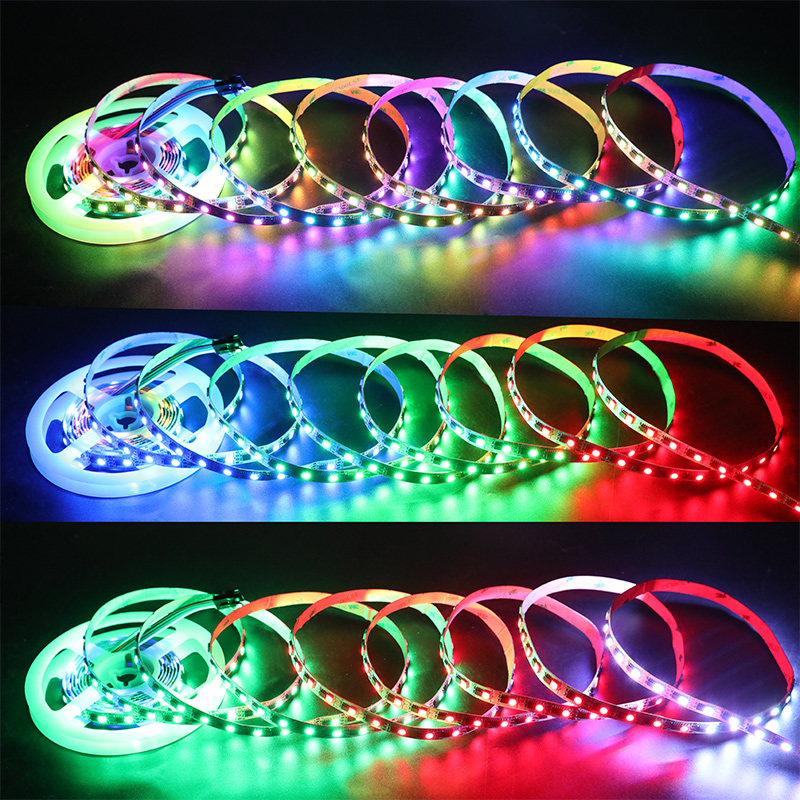 Externí LB1908 IC Individuálně adresovatelný 12V RGB LED pásek 60LED/m Externí LB1908 IC Individuálně adresovatelný 12V RGB LED pásek 60LED/m