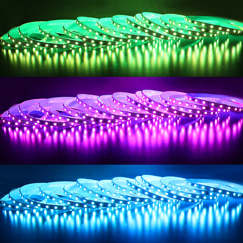 FW1903 Duální datový signál 10m 33ft adresovatelné RGB LED páskové světlo FW1903 Duální datový signál 10m 33ft adresovatelné RGB LED páskové světlo