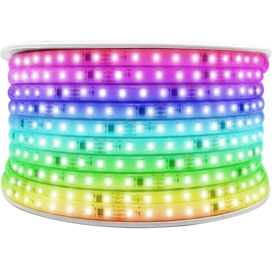 WS2811 IP68 wasserdichte LED-Streifenlichter, 24 V, Traumfarbe, 1 m ~ 50 m WS2811 IP68 wasserdichte LED-Streifenlichter, 24 V, Traumfarbe, 1 m ~ 50 m