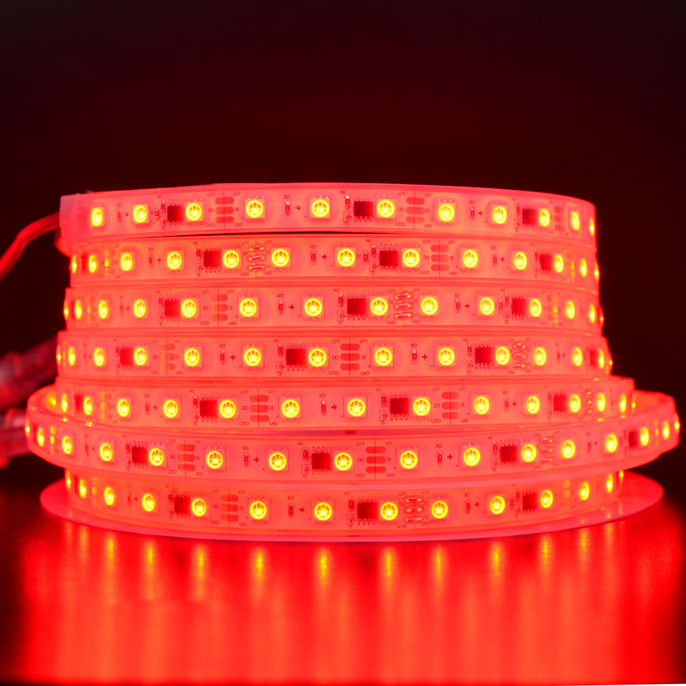 WS2811 IP68 Waterproof LED Strip Lights 24V Dream Color 1m~50m