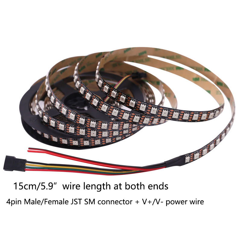DC12V GS8208 96LEDs/m Individuální adresovatelné RGBIC černé LED páskové světlo PCB s vysokou hustotou, technický typ DC12V GS8208 96LEDs/m Individuální adresovatelné RGBIC černé LED páskové světlo PCB s vysokou hustotou, technický typ