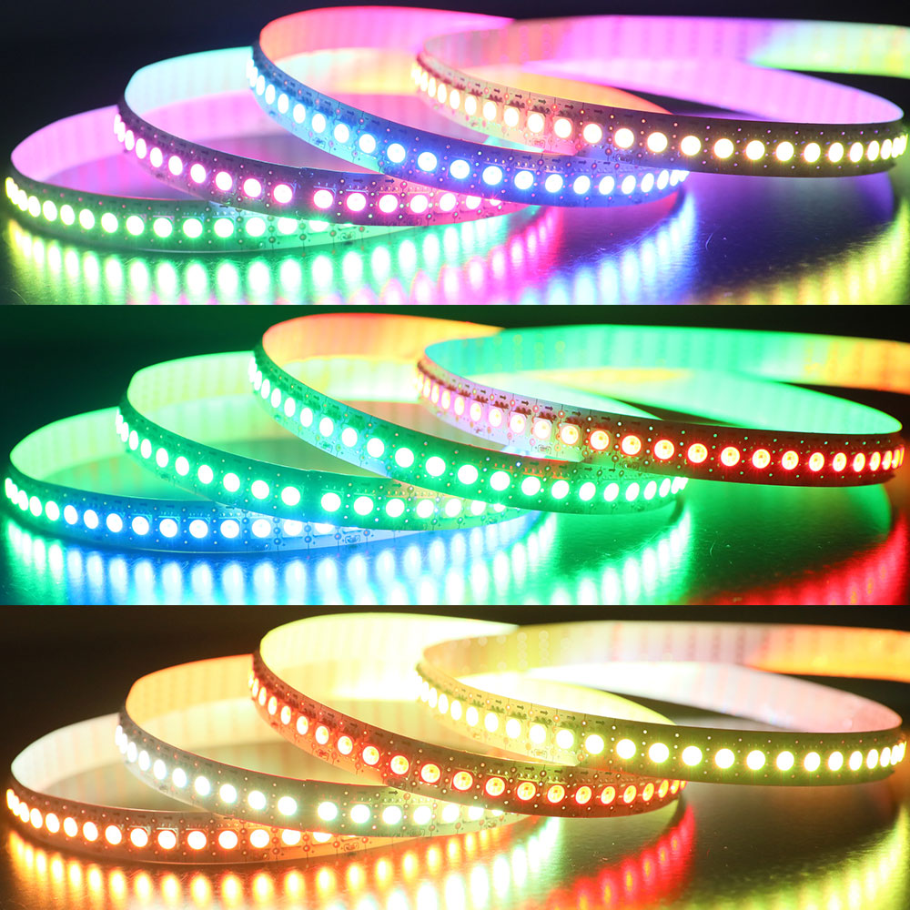 12V GS8208 individuálně adresovatelné 144LED/m inženýrské digitální RGB LED páskové světlo 12V GS8208 individuálně adresovatelné 144LED/m inženýrské digitální RGB LED páskové světlo