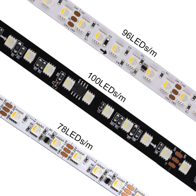 Vyšší hustota TM1824 RGBW 24V LED pásek Adresovatelný Vyšší hustota TM1824 RGBW 24V LED pásek Adresovatelný