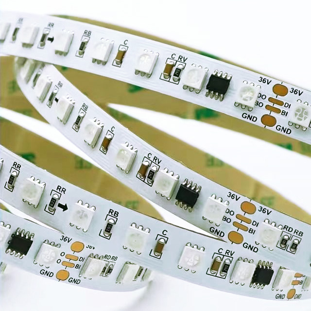 Max. 25 m, 82 Fuß lang, 36 V, Dual Data UCS1903 5050, adressierbares RGB-LED-Lichtband Max. 25 m, 82 Fuß lang, 36 V, Dual Data UCS1903 5050, adressierbares RGB-LED-Lichtband