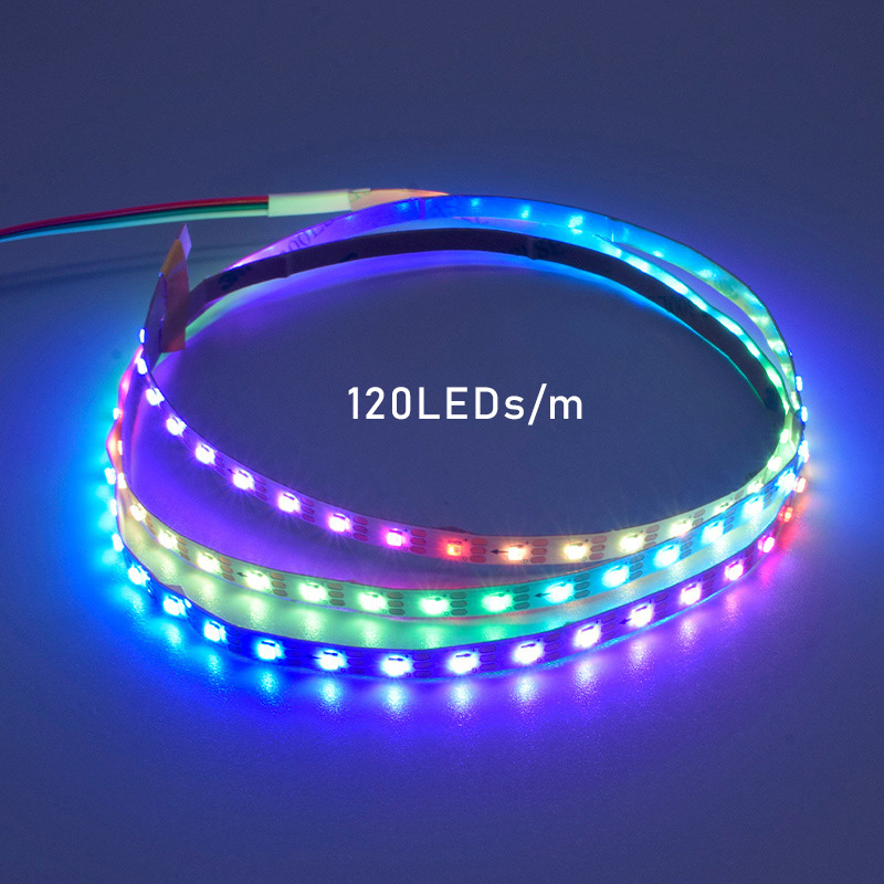 120LEDs 5mm WS2812 SMD 2020 RGB LED Addressable Strip Light