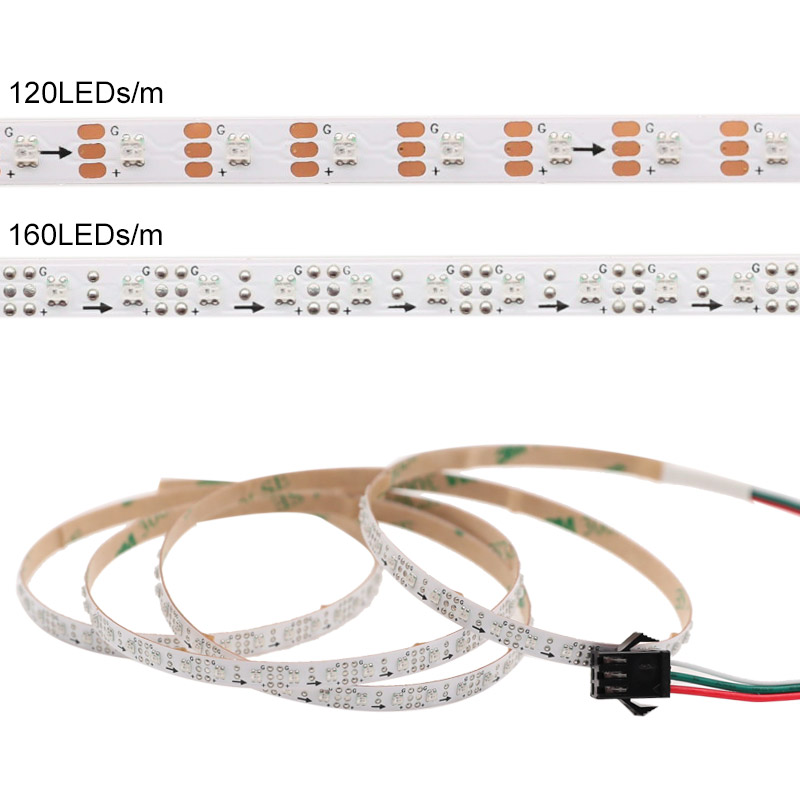 Mini 5 mm WS2812 SMD 2020 RGB LED adressierbares Lichtband 1 Meter Mini 5 mm WS2812 SMD 2020 RGB LED adressierbares Lichtband 1 Meter