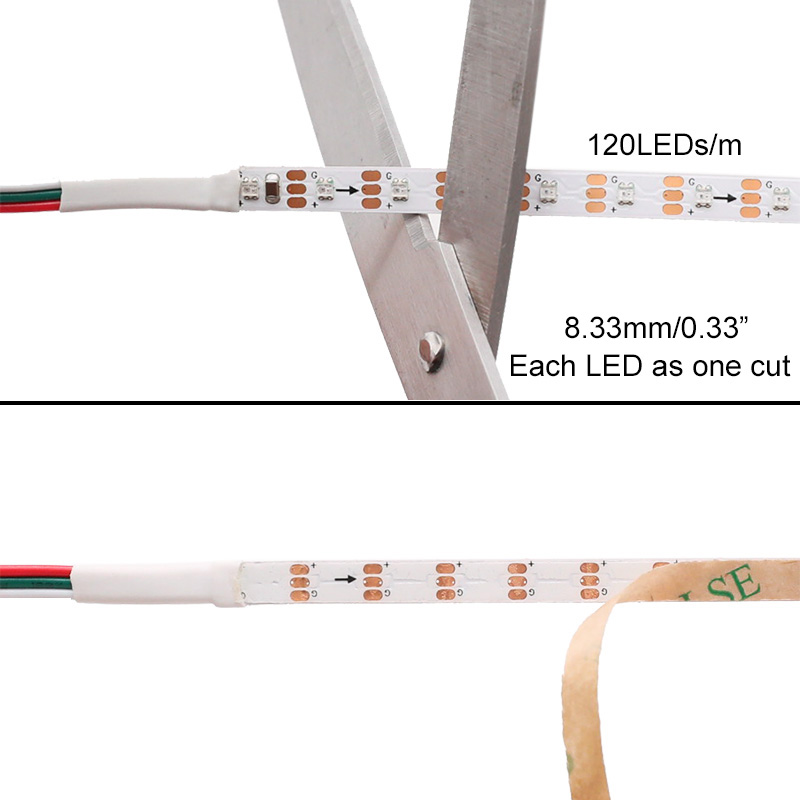 Mini 5 mm WS2812 SMD 2020 RGB LED adressierbares Lichtband 1 Meter Mini 5 mm WS2812 SMD 2020 RGB LED adressierbares Lichtband 1 Meter