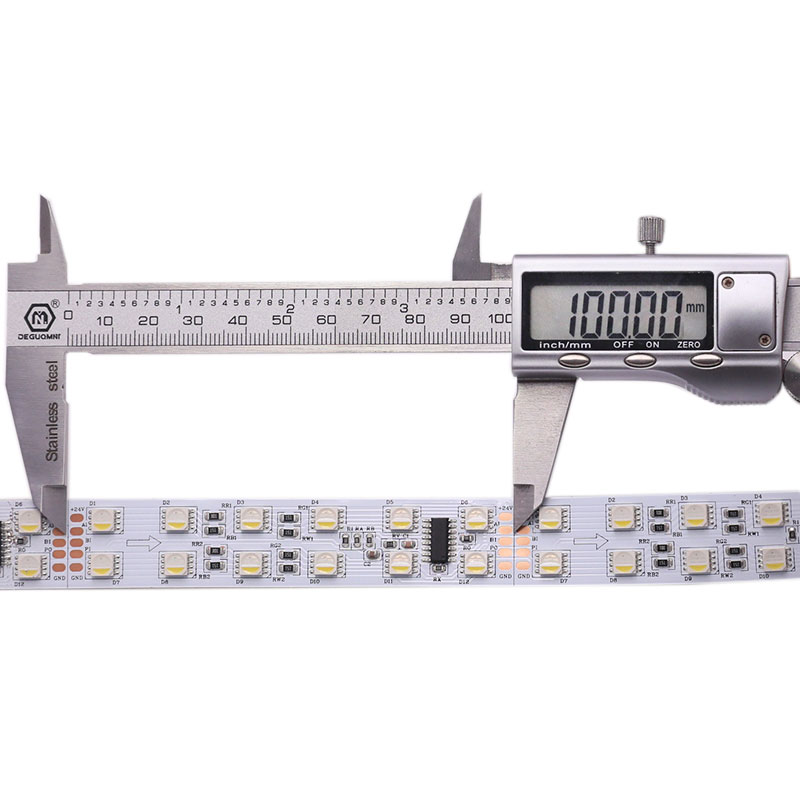 Dvouřadá RGBW DMX LED pásková světla 20mm/15mm 24V 600 LED 50/100 pixelů Dvouřadá RGBW DMX LED pásková světla 20mm/15mm 24V 600 LED 50/100 pixelů