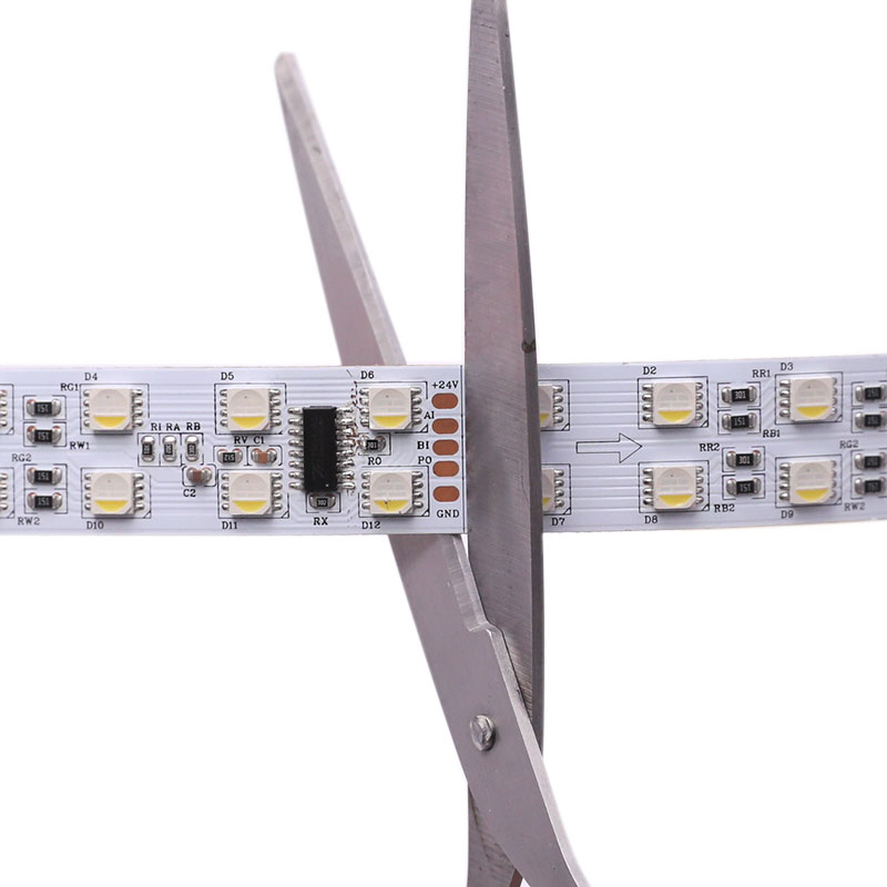 Dvouřadá RGBW DMX LED pásková světla 20mm/15mm 24V 600 LED 50/100 pixelů Dvouřadá RGBW DMX LED pásková světla 20mm/15mm 24V 600 LED 50/100 pixelů