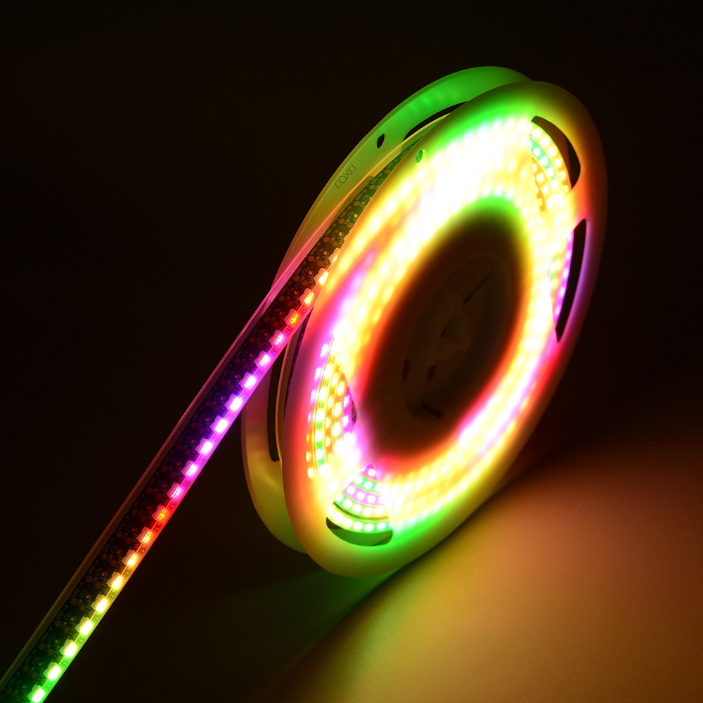 SK6812 RGB DC5V 120LEDs/m Seitlich emittierende, adressierbare LED-Streifenlichter – 240 4020SMDs SK6812 RGB DC5V 120LEDs/m Seitlich emittierende, adressierbare LED-Streifenlichter – 240 4020SMDs