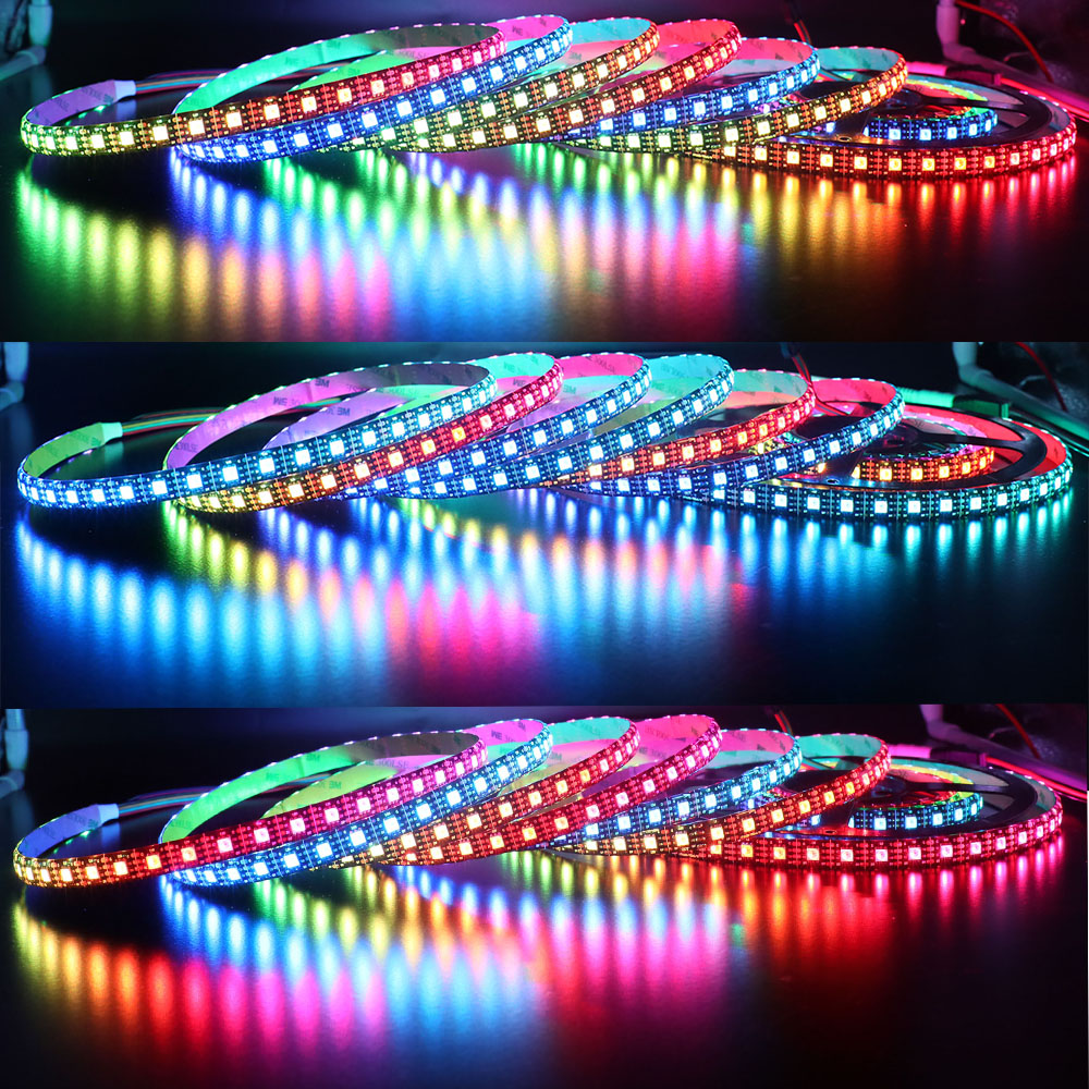 SK9822 (Podobné jako APA102) Digitální Intelligent Dream Color RGB 72LEDS/M DC5V Adresovatelná LED pásková světla SK9822 (Podobné jako APA102) Digitální Intelligent Dream Color RGB 72LEDS/M DC5V Adresovatelná LED pásková světla