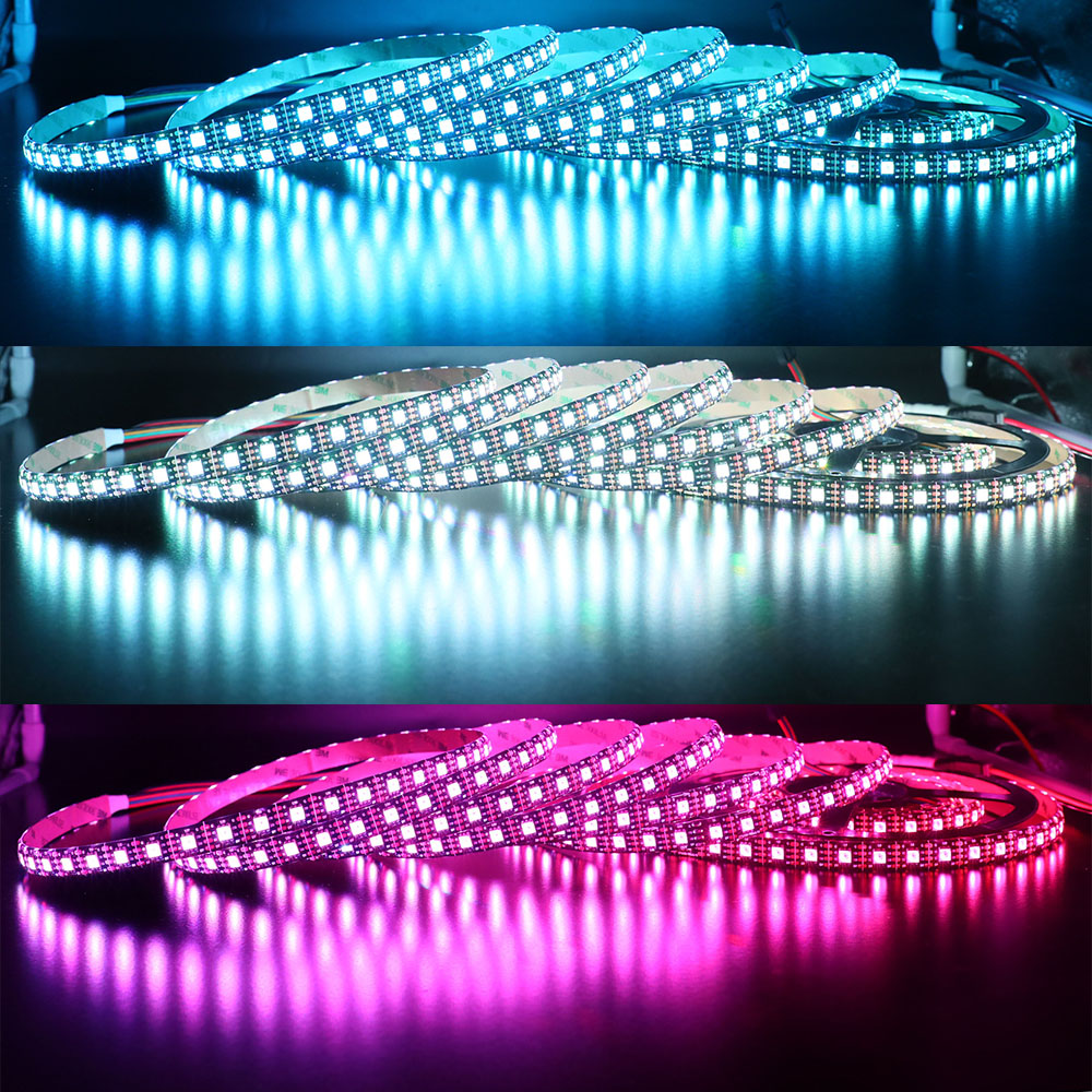 SK9822 (Podobné jako APA102) Digitální Intelligent Dream Color RGB 72LEDS/M DC5V Adresovatelná LED pásková světla SK9822 (Podobné jako APA102) Digitální Intelligent Dream Color RGB 72LEDS/M DC5V Adresovatelná LED pásková světla