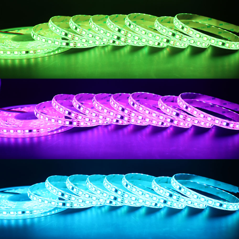 TM1814 24V adresovatelný RGBW LED pásek 12 mm 84 LED/m 14 IC/m TM1814 24V adresovatelný RGBW LED pásek 12 mm 84 LED/m 14 IC/m