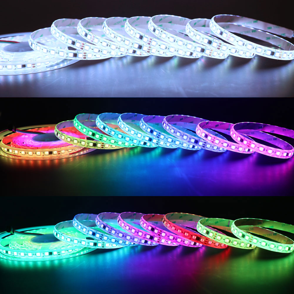 TM1814 24V adresovatelný RGBW LED pásek 12 mm 84 LED/m 14 IC/m TM1814 24V adresovatelný RGBW LED pásek 12 mm 84 LED/m 14 IC/m