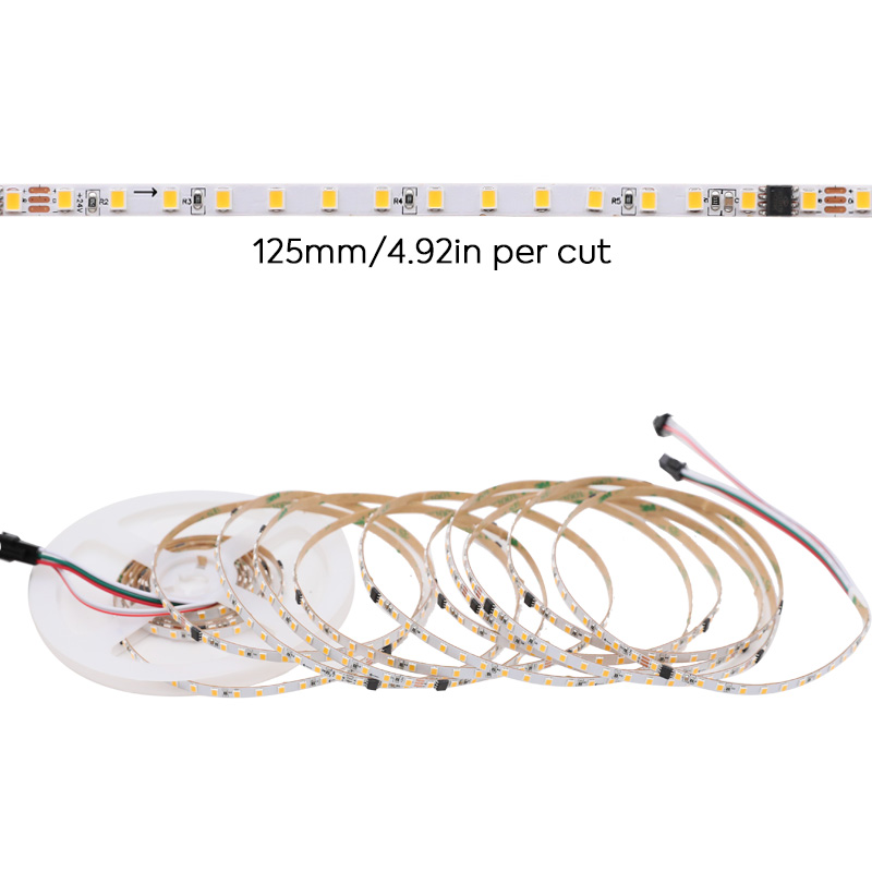 UCS1903 5mm úzký adresovatelný bílý LED pásek s vysokou hustotou UCS1903 5mm úzký adresovatelný bílý LED pásek s vysokou hustotou