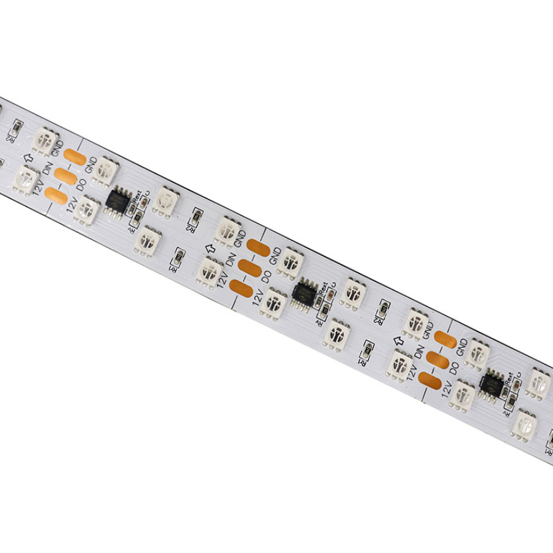 24V 12V UCS2903 adresovatelný dvouřadý RGB LED pásek 120 LED na metr 24V 12V UCS2903 adresovatelný dvouřadý RGB LED pásek 120 LED na metr