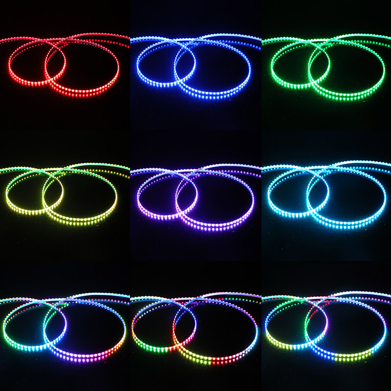 Ultra úzký 3mm 200LED diod WS2812C 2020 Nejtenčí ARGB LED pásek 1m role Ultra úzký 3mm 200LED diod WS2812C 2020 Nejtenčí ARGB LED pásek 1m role