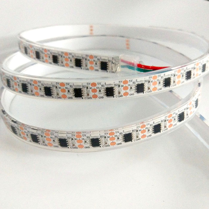 WS2811 020SMD DC5V 60 LED/m postranní adresovatelná LED pásková světla, 5 m/16.4 stop na roli WS2811 020SMD DC5V 60 LED/m postranní adresovatelná LED pásková světla, 5 m/16.4 stop na roli