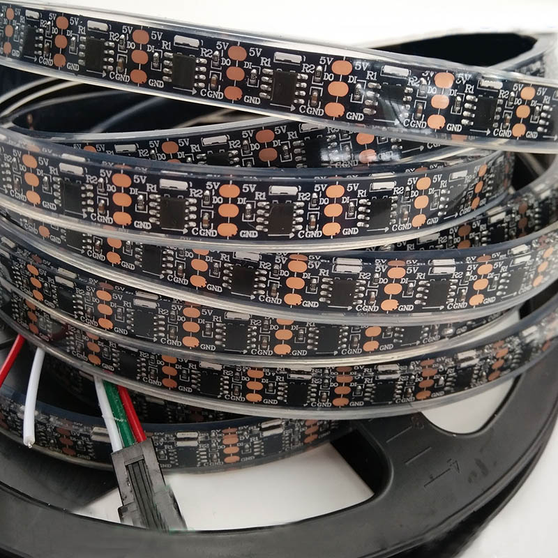 WS2811 020SMD DC5V 60 LED/m postranní adresovatelná LED pásková světla, 5 m/16.4 stop na roli WS2811 020SMD DC5V 60 LED/m postranní adresovatelná LED pásková světla, 5 m/16.4 stop na roli