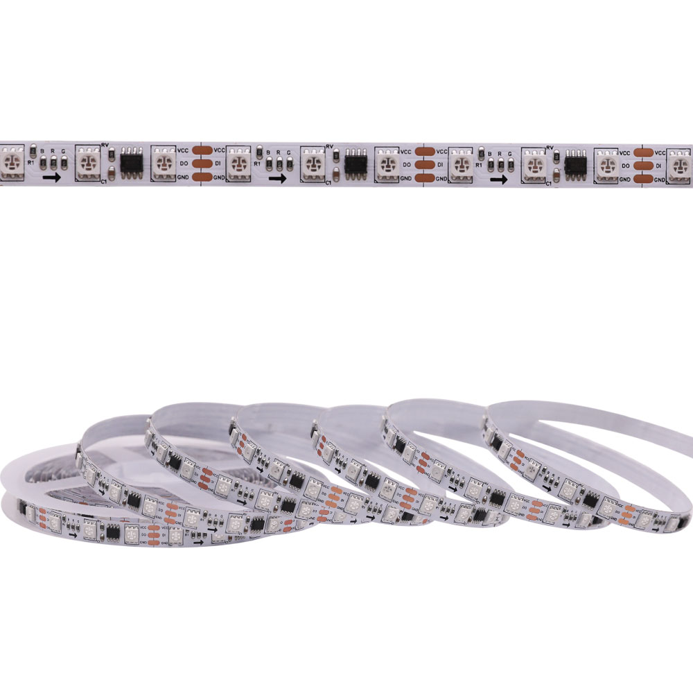 WS2811 LED pásek 24V RGB inženýrské osvětlení 300 LED 100 pixelů WS2811 LED pásek 24V RGB inženýrské osvětlení 300 LED 100 pixelů