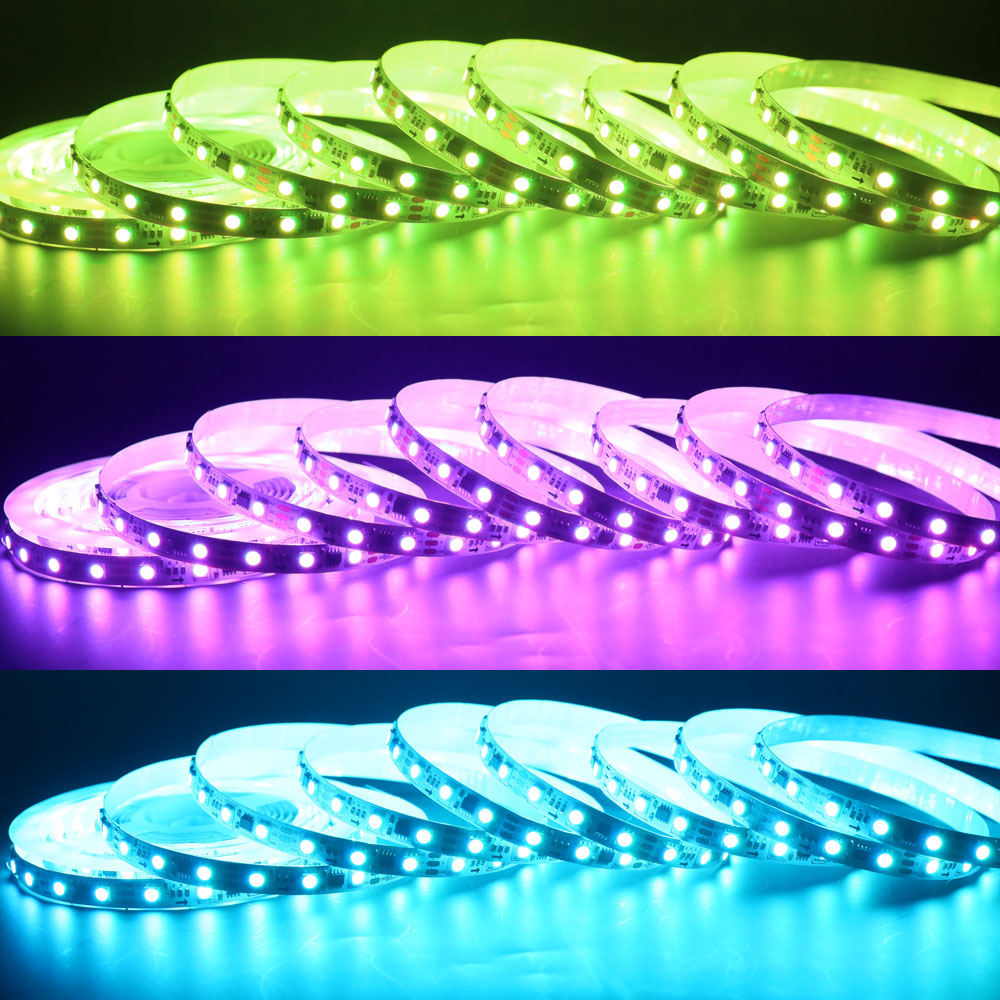 WS2811 LED pásek 24V RGB inženýrské osvětlení 300 LED 100 pixelů WS2811 LED pásek 24V RGB inženýrské osvětlení 300 LED 100 pixelů