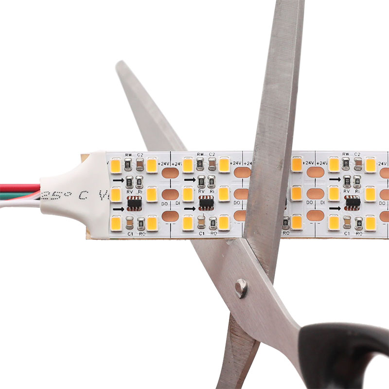 WS2811 Ultra jasný adresovatelný bílý LED pásek s třemi řadami WS2811 Ultra jasný adresovatelný bílý LED pásek s třemi řadami