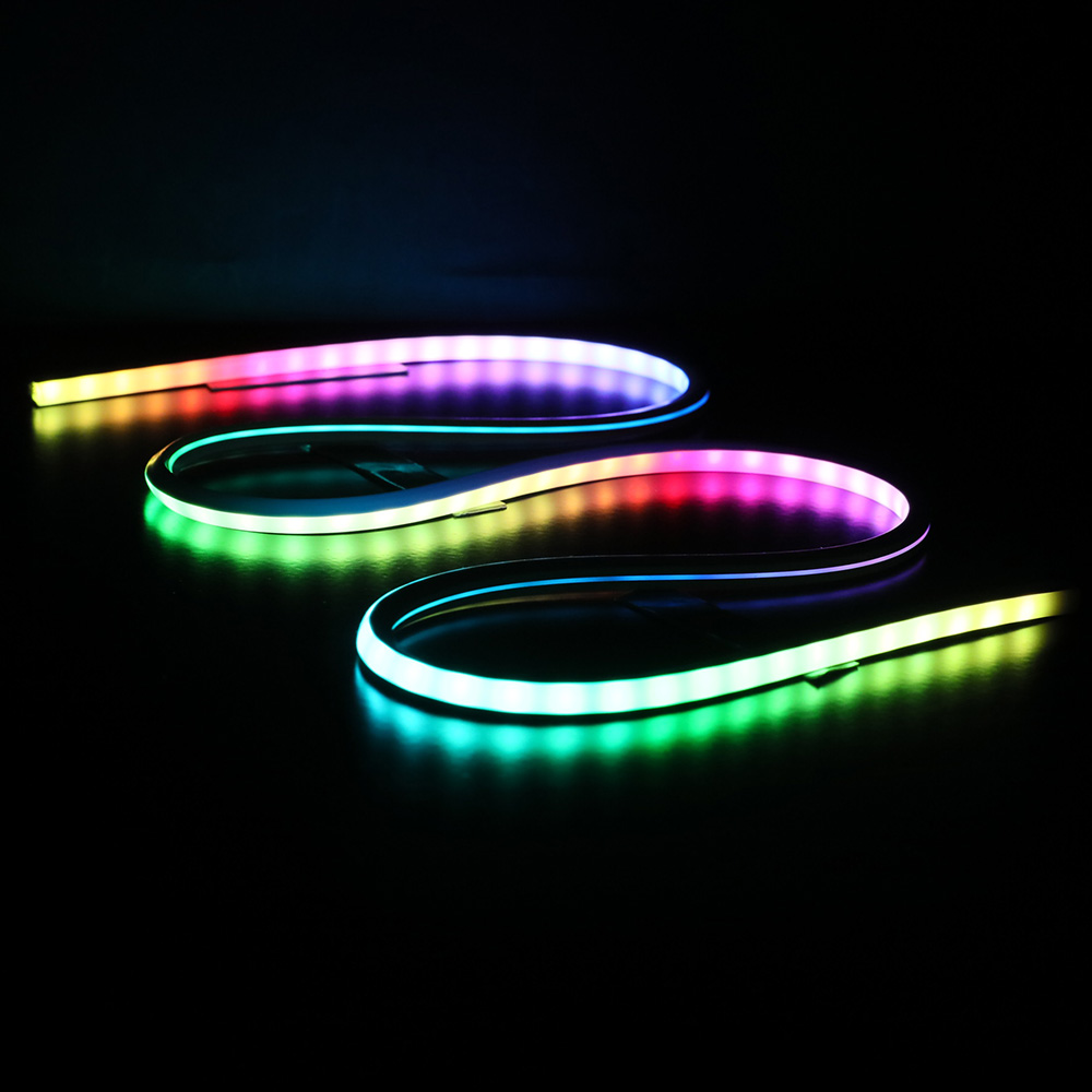 Schmalster DC5V WS2812C Traumfarbener LED-Neonlichtstreifen für Heimwerker – 06 x 06 mm, Größe 3.28 Fuß