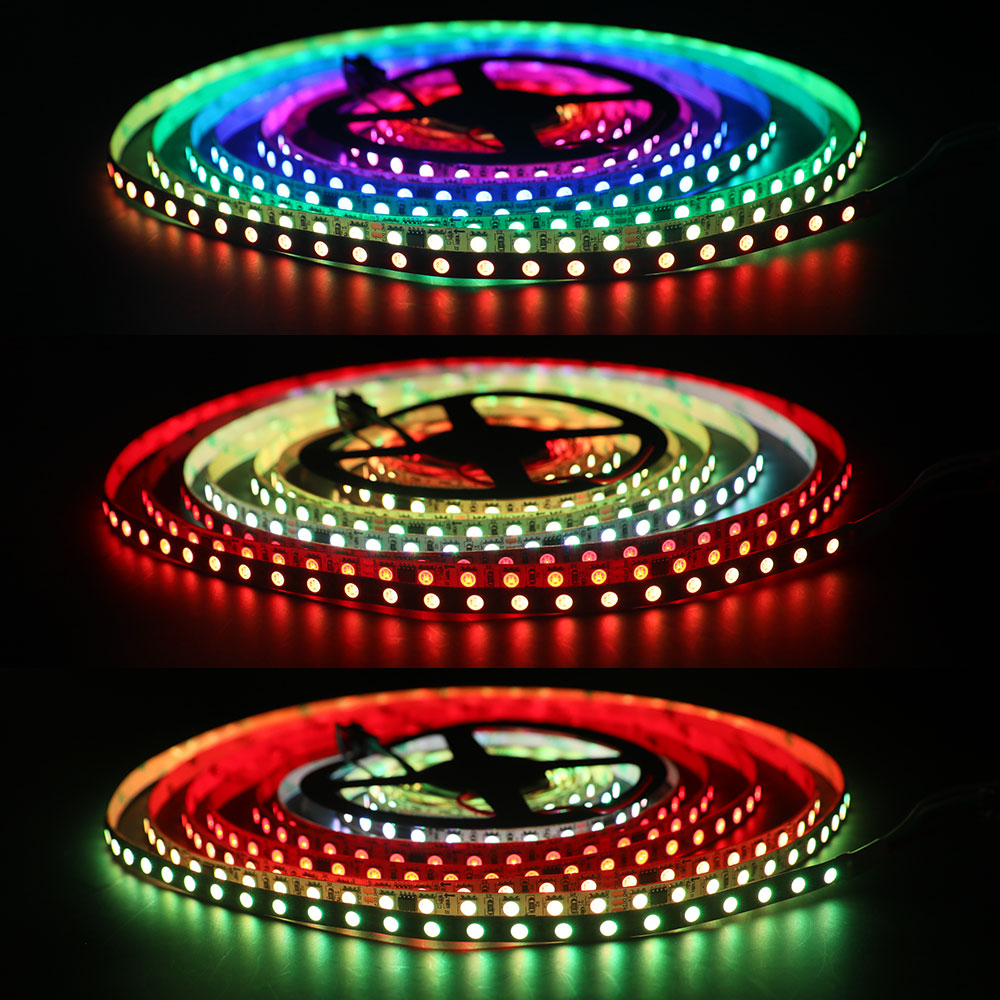 Adresovatelná WS2811 Jasná RGB LED pásková světla SMD5050 84LED/m Adresovatelná WS2811 Jasná RGB LED pásková světla SMD5050 84LED/m