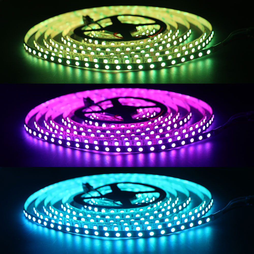 Adresovatelná WS2811 Jasná RGB LED pásková světla SMD5050 84LED/m Adresovatelná WS2811 Jasná RGB LED pásková světla SMD5050 84LED/m