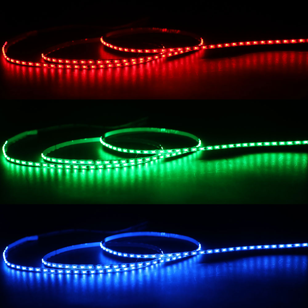 Powerful multicolored led tape with dynamic effects 144 leds / m - 1 led /  pixel - for swimming pool