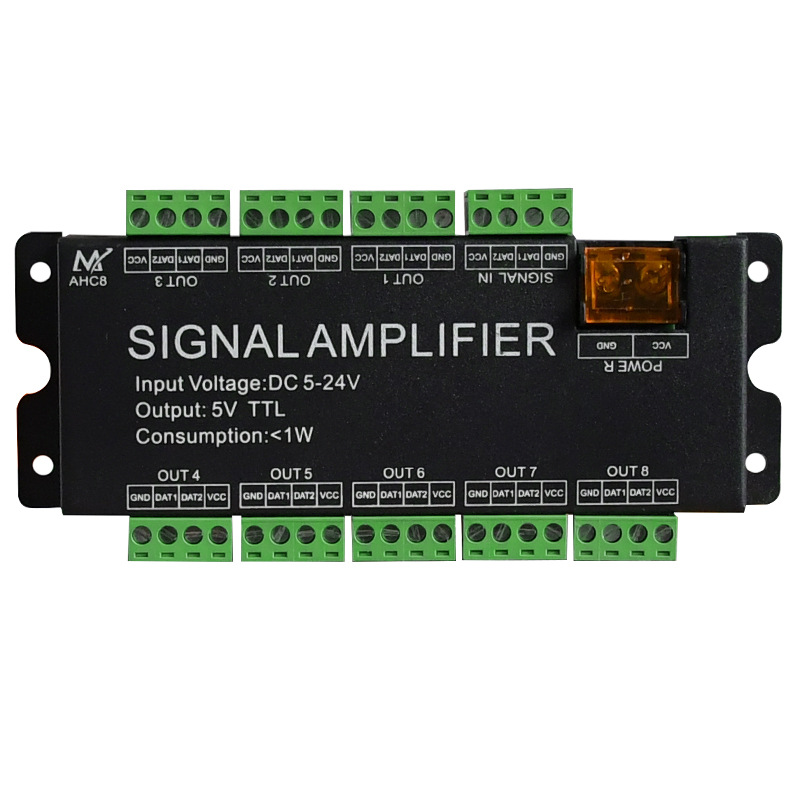 8CH SPI Data/Clock Signal Amplifier For WS2811 WS2812B 8CH SPI Data/Clock Signal Amplifier For WS2811 WS2812B