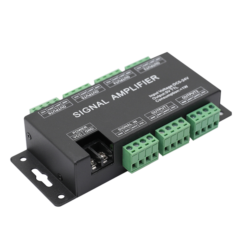 6CH SPI zesilovač signálu HC600 pro programovatelná LED pásková světla