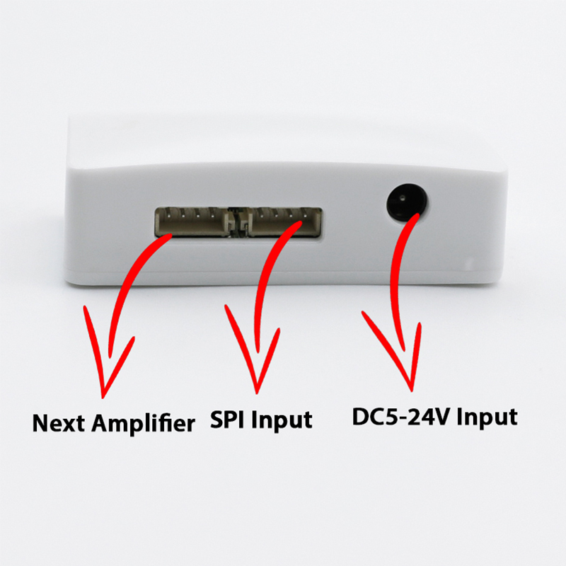 DC5-24V 4-Channel SPI Signal Amplifier - Data Output Amplifier For Addressable WS2811, WS2812B, SK6812 LED Strips