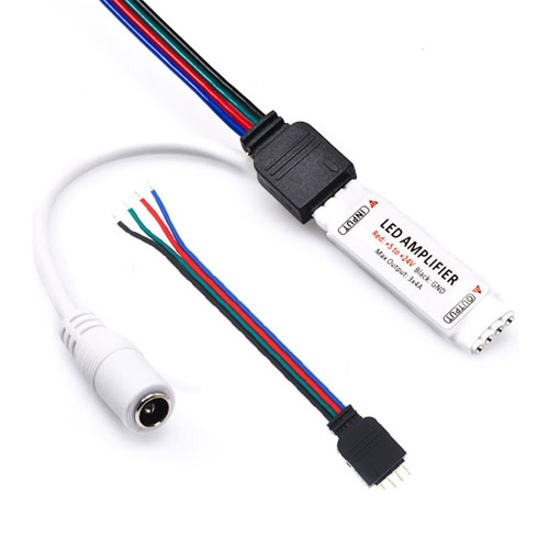 DC5/12/24V 4Ax3CH, Mini LED RGB zesilovač 3CH Společná anoda vhodná pro LED světelné pásy se změnou barvy