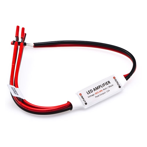 DC5/12/24V 4Ax3CH, LED Mini Inline zesilovač Opakovač datového signálu Zesilovač pro jednobarevné LED světelné pásy