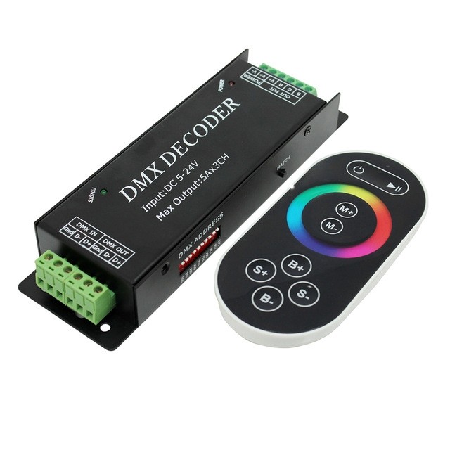 DMX100 DC5-24V 3 Channel DMX Bar Decoder With Eight-touch Remote Control DMX100 DC5-24V 3 Channel DMX Bar Decoder With Eight-touch Remote Control