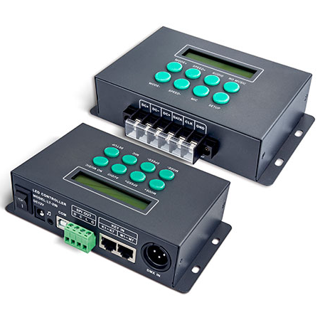 DC12V 1024 Pixels,LETCH DMX512 LT-209 Digital pixel Music Controller for Dream Color 6803 1809 IC LED Strip Lights, Warranty 5Years DC12V 1024 Pixels,LETCH DMX512 LT-209 Digital pixel Music Controller for Dream Color 6803 1809 IC LED Strip Lights, Warranty 5Years