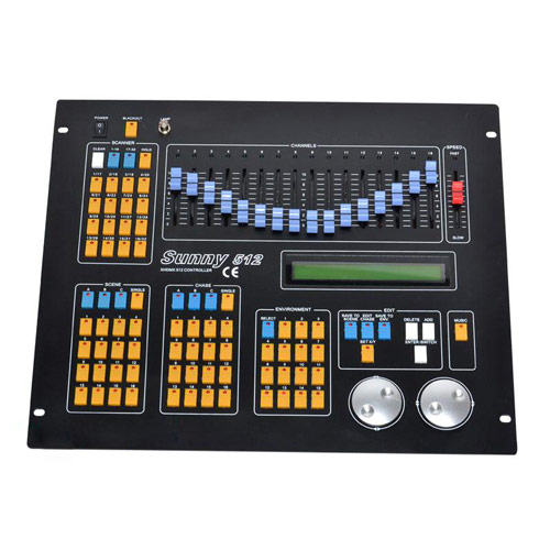 16 jezdců pro kanál, 1 jezdec pro ovládání rychlosti, 1600 chase kroků, Professional Sunny DMX512 mezinárodní DJ Lighting Disco Lighting Controller Console 16 jezdců pro kanál, 1 jezdec pro ovládání rychlosti, 1600 chase kroků, Professional Sunny DMX512 mezinárodní DJ Lighting Disco Lighting Controller Console