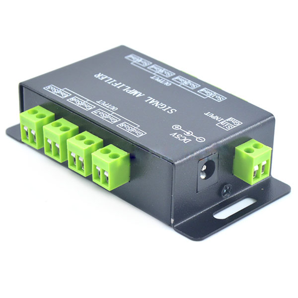 DC5/12/24V, 250pixelů, hudební ovladač M&D Inteligentní barevný hudební ovladač snů a zesilovač signálu DC5V pro LED digitální světla WS2811 WS2812B