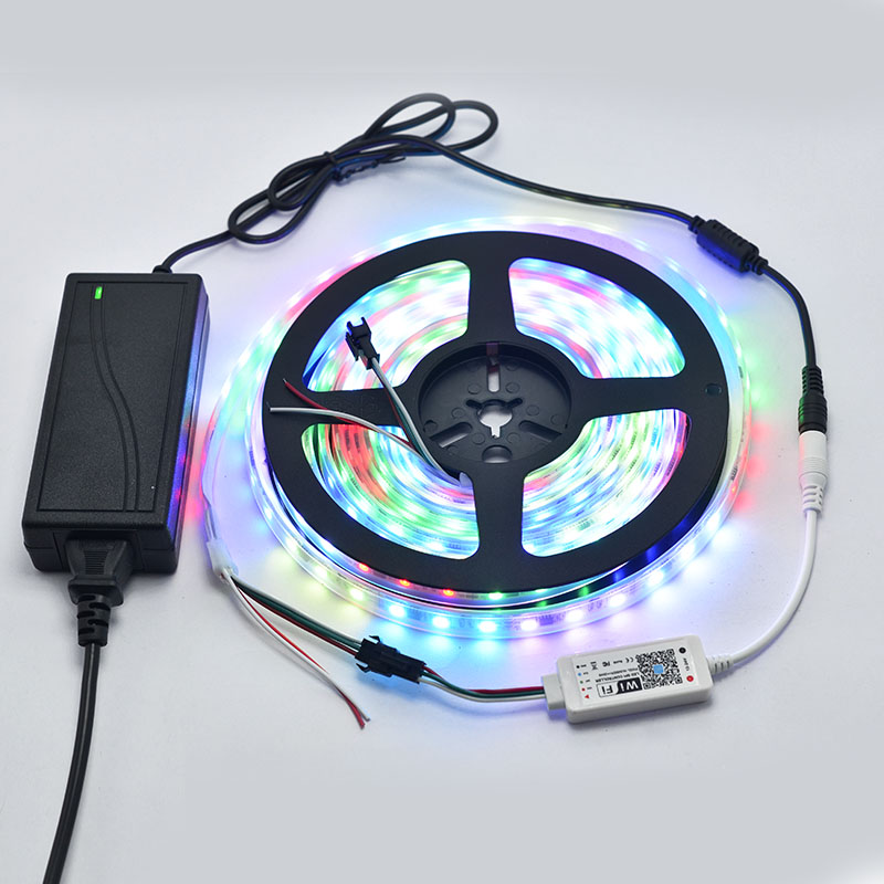 12/24VDC LED WiFi Music SPI Dream Color adresovatelný ovladač Spolupracuje s Amazon Alexa, Google Assistant 12/24VDC LED WiFi Music SPI Dream Color adresovatelný ovladač Spolupracuje s Amazon Alexa, Google Assistant