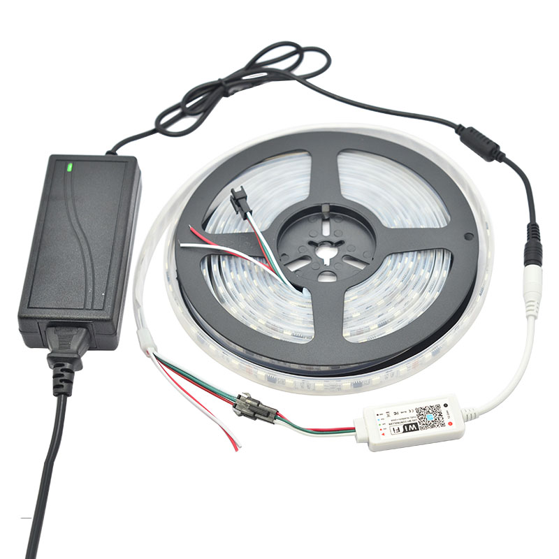 12/24VDC LED WiFi Music SPI Dream Color adresovatelný ovladač Spolupracuje s Amazon Alexa, Google Assistant 12/24VDC LED WiFi Music SPI Dream Color adresovatelný ovladač Spolupracuje s Amazon Alexa, Google Assistant