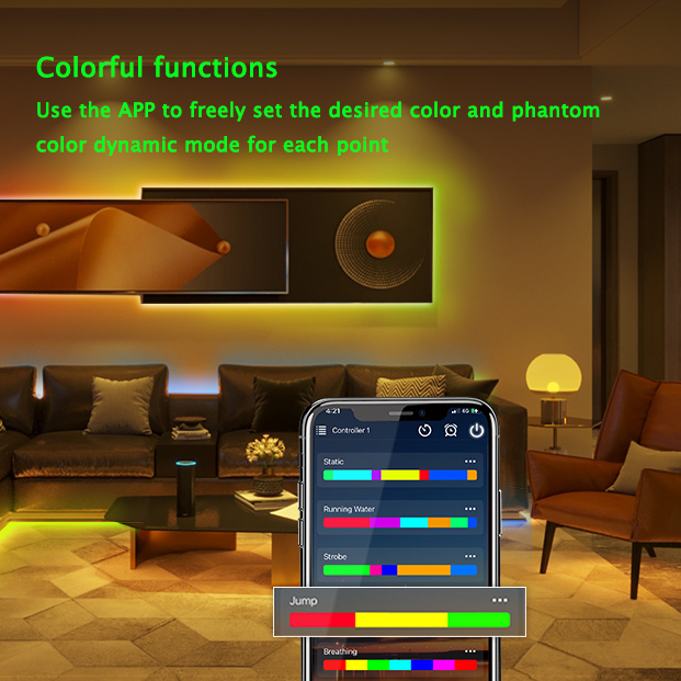 Alexa SPI LED ovladač WiFi APP + RF dálkové ovládání - 2 výstupy Alexa SPI LED ovladač WiFi APP + RF dálkové ovládání - 2 výstupy